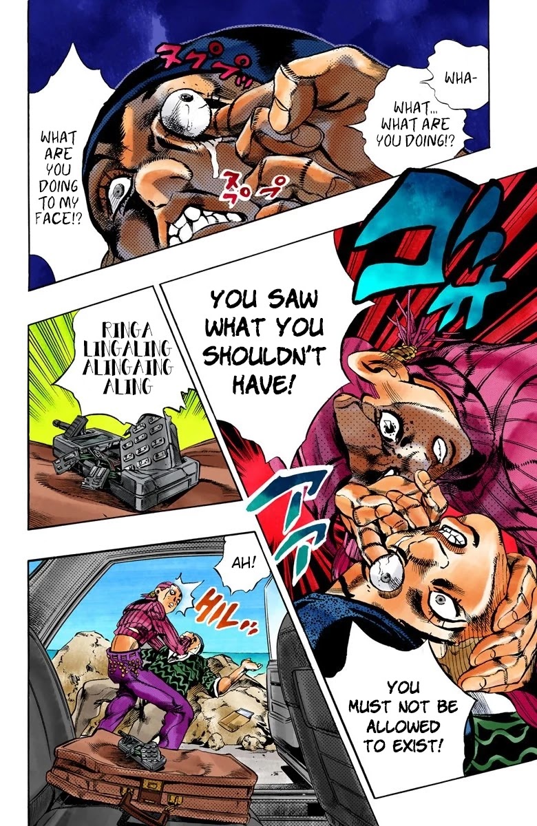 JoJo's Bizarre Adventure Part 5 - Vento Aureo (Official Colored) Chapter 103 page 12 - Chapter 103: My Name is Doppio Part 1