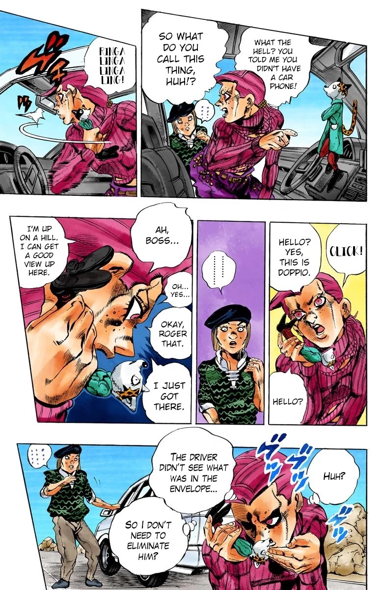 JoJo's Bizarre Adventure Part 5 - Vento Aureo (Official Colored) Chapter 103 page 15 - Chapter 103: My Name is Doppio Part 1