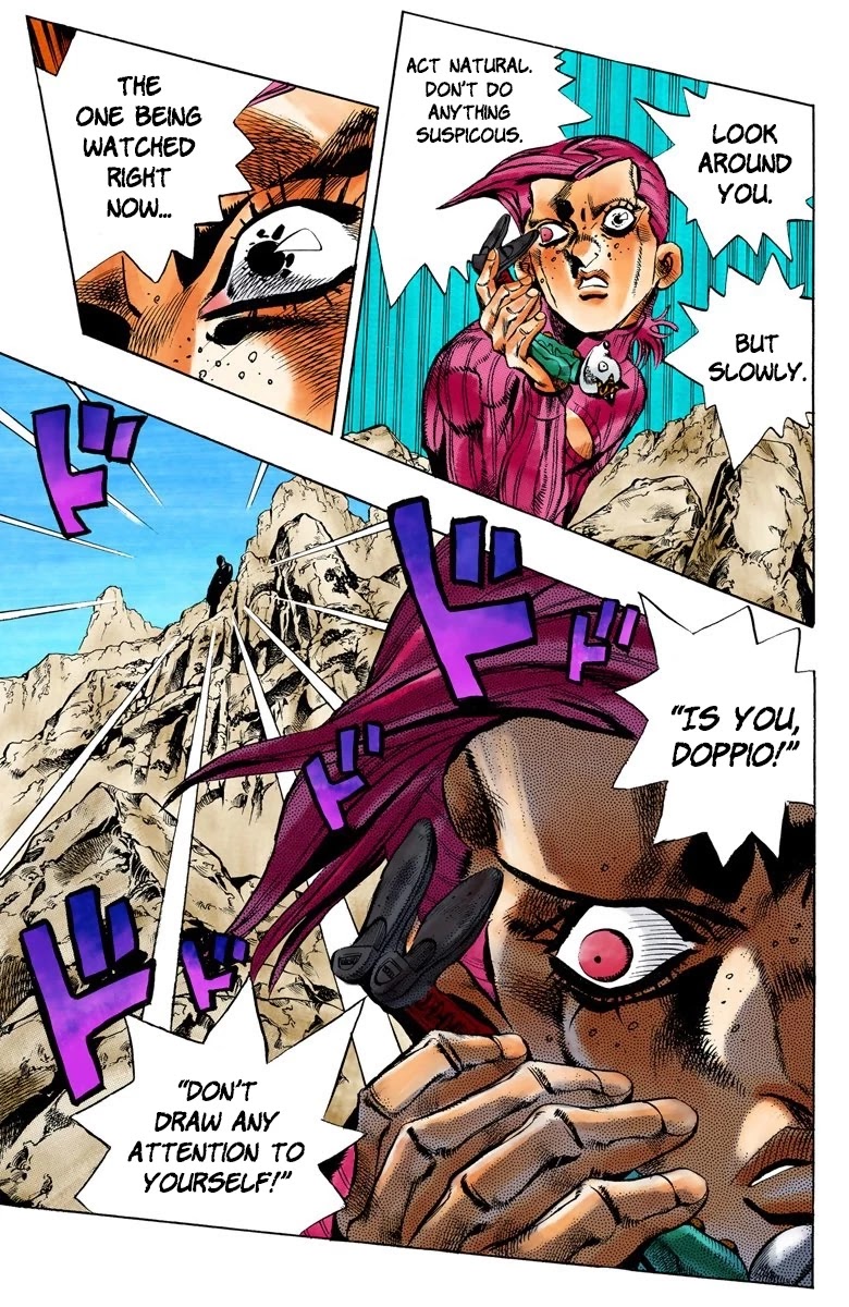 JoJo's Bizarre Adventure Part 5 - Vento Aureo (Official Colored) Chapter 103 page 17 - Chapter 103: My Name is Doppio Part 1