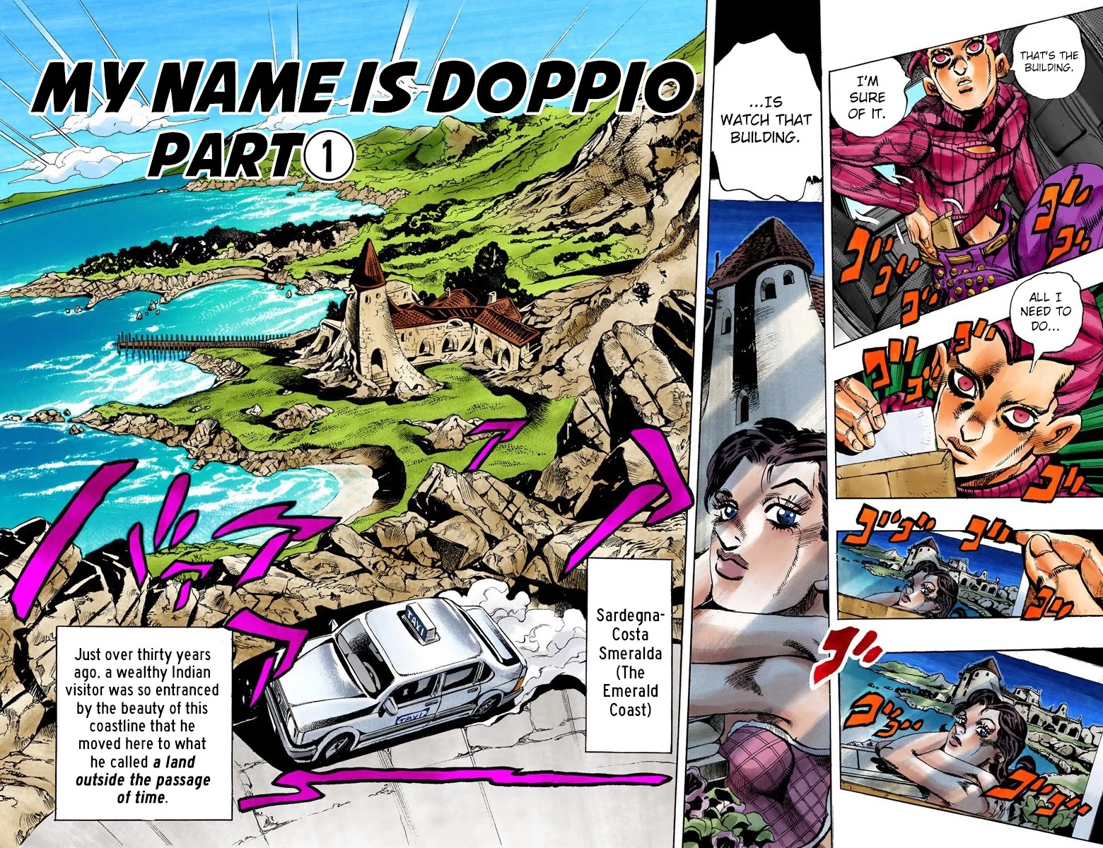 JoJo's Bizarre Adventure Part 5 - Vento Aureo (Official Colored) Chapter 103 page 3 - Chapter 103: My Name is Doppio Part 1