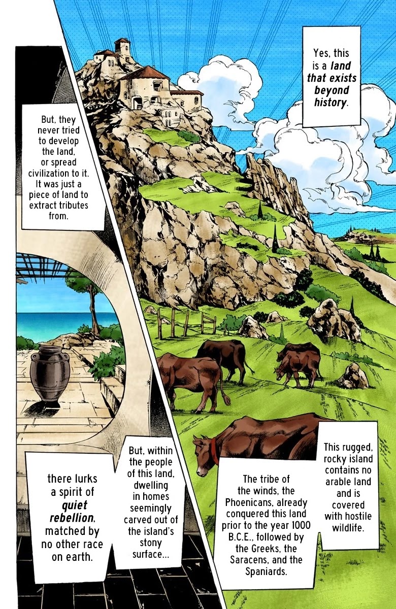 JoJo's Bizarre Adventure Part 5 - Vento Aureo (Official Colored) Chapter 103 page 4 - Chapter 103: My Name is Doppio Part 1