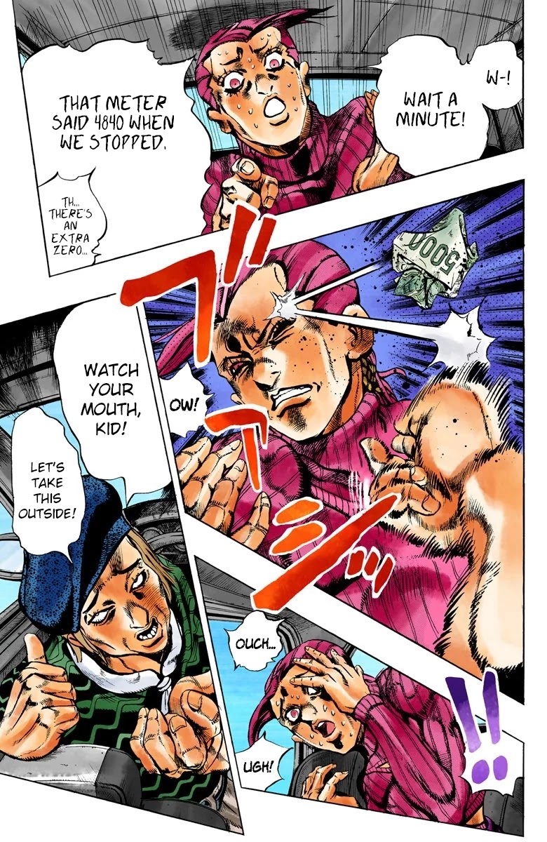 JoJo's Bizarre Adventure Part 5 - Vento Aureo (Official Colored) Chapter 103 page 7 - Chapter 103: My Name is Doppio Part 1