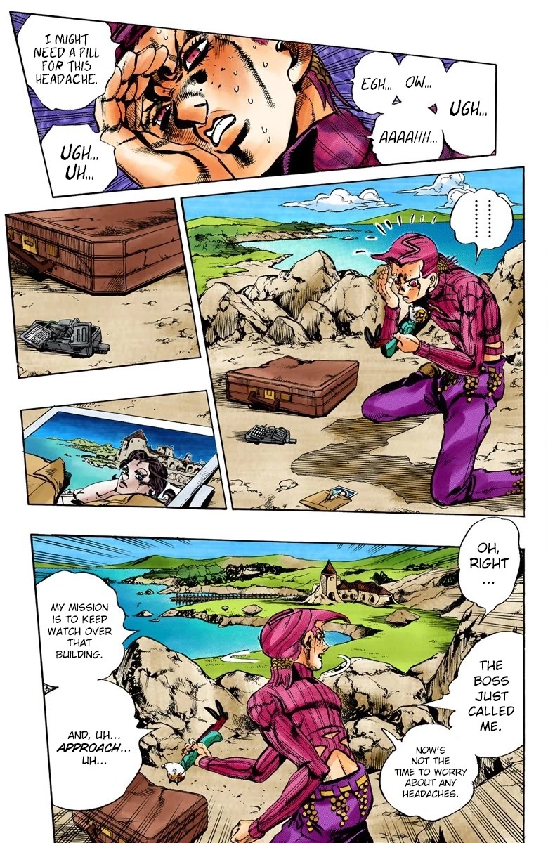 JoJo's Bizarre Adventure Part 5 - Vento Aureo (Official Colored) Chapter 104 page 4 - Chapter 104: My Name is Doppio Part 2