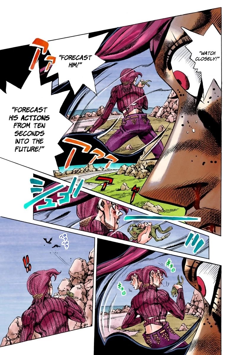 JoJo's Bizarre Adventure Part 5 - Vento Aureo (Official Colored) Chapter 105 page 13 - Chapter 105: King Crimson Vs Metallica Part 1