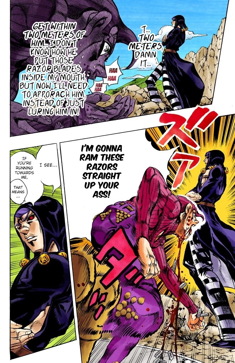 JoJo's Bizarre Adventure Part 5 - Vento Aureo (Official Colored) Chapter 105 page 4 - Chapter 105: King Crimson Vs Metallica Part 1