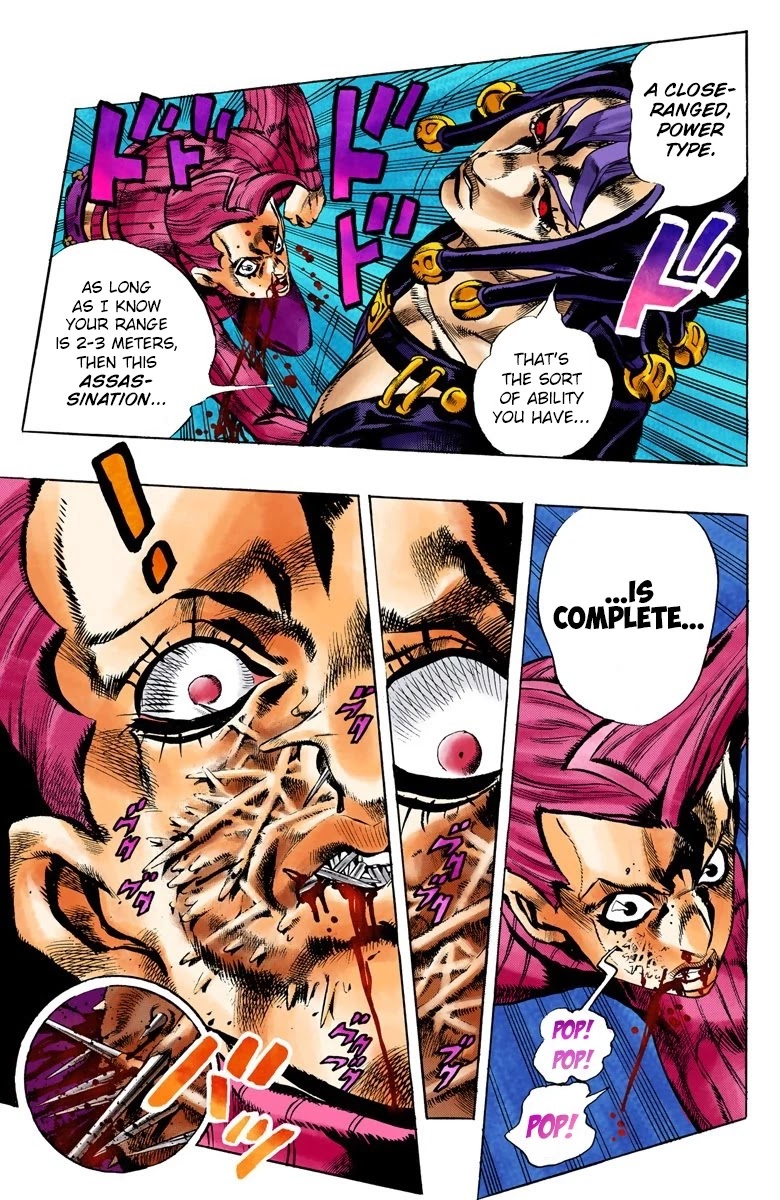 JoJo's Bizarre Adventure Part 5 - Vento Aureo (Official Colored) Chapter 105 page 5 - Chapter 105: King Crimson Vs Metallica Part 1