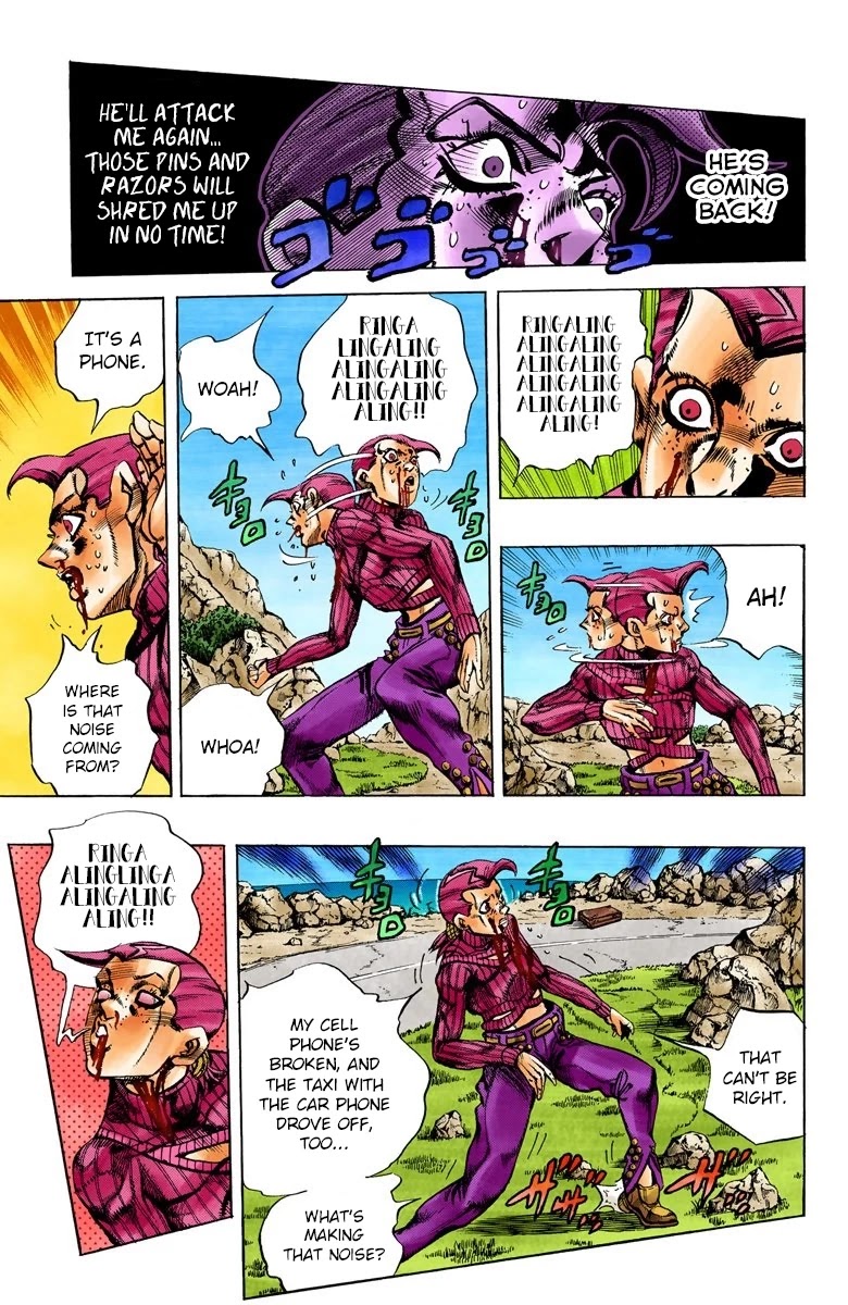 JoJo's Bizarre Adventure Part 5 - Vento Aureo (Official Colored) Chapter 105 page 9 - Chapter 105: King Crimson Vs Metallica Part 1