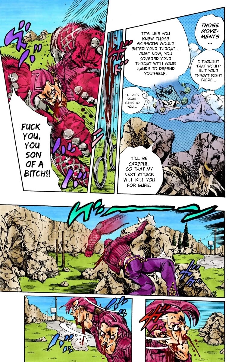 JoJo's Bizarre Adventure Part 5 - Vento Aureo (Official Colored) Chapter 106 page 10 - Chapter 106: King Crimson Vs Metallica Part 2