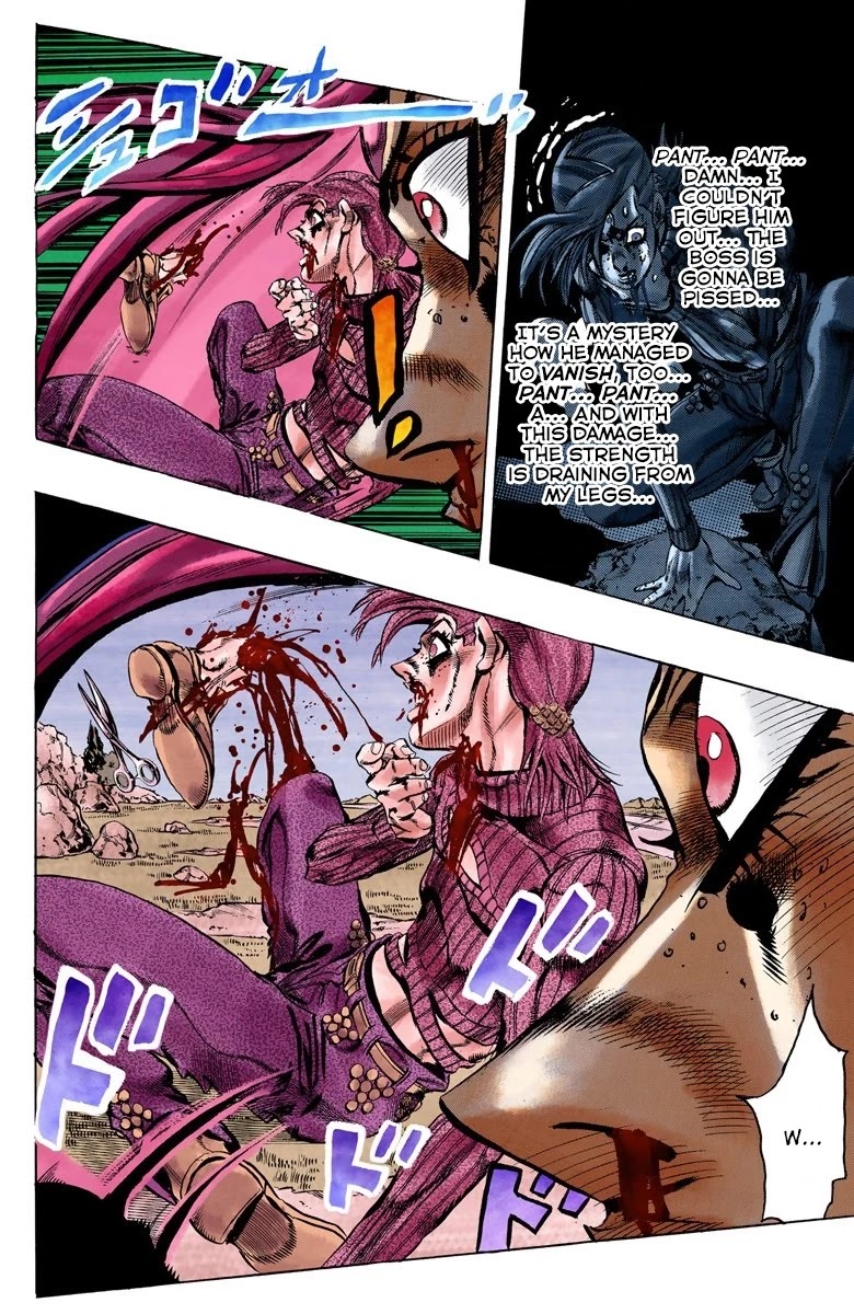 JoJo's Bizarre Adventure Part 5 - Vento Aureo (Official Colored) Chapter 106 page 11 - Chapter 106: King Crimson Vs Metallica Part 2