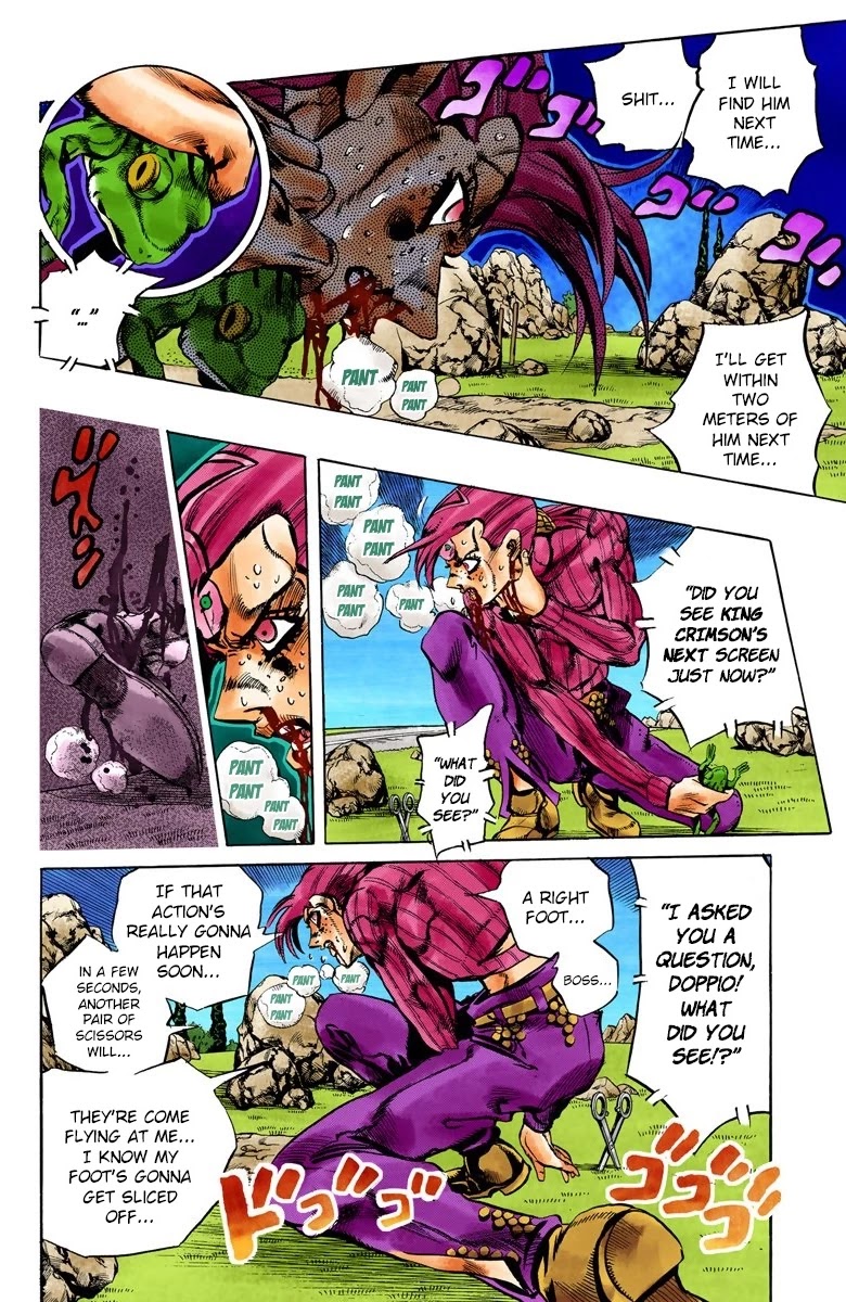 JoJo's Bizarre Adventure Part 5 - Vento Aureo (Official Colored) Chapter 106 page 13 - Chapter 106: King Crimson Vs Metallica Part 2