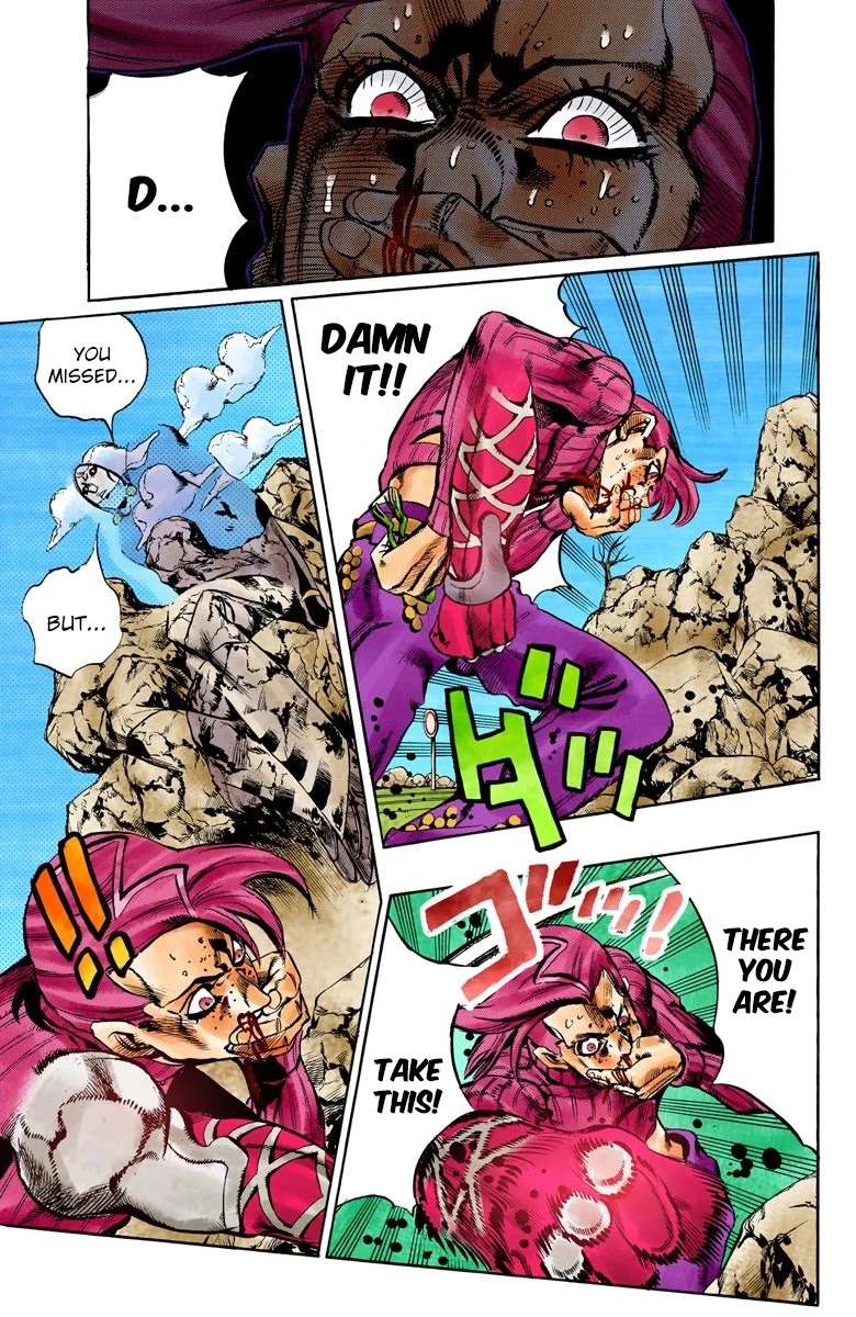 JoJo's Bizarre Adventure Part 5 - Vento Aureo (Official Colored) Chapter 106 page 6 - Chapter 106: King Crimson Vs Metallica Part 2
