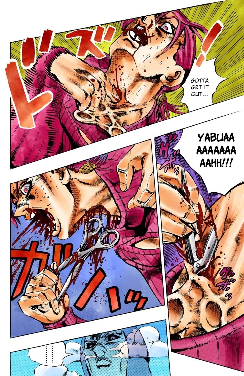 JoJo's Bizarre Adventure Part 5 - Vento Aureo (Official Colored) Chapter 106 page 9 - Chapter 106: King Crimson Vs Metallica Part 2