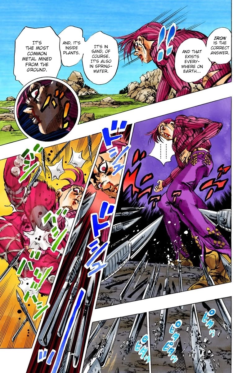 JoJo's Bizarre Adventure Part 5 - Vento Aureo (Official Colored) Chapter 107 page 11 - Chapter 107: King Crimson Vs Metallica Part 3