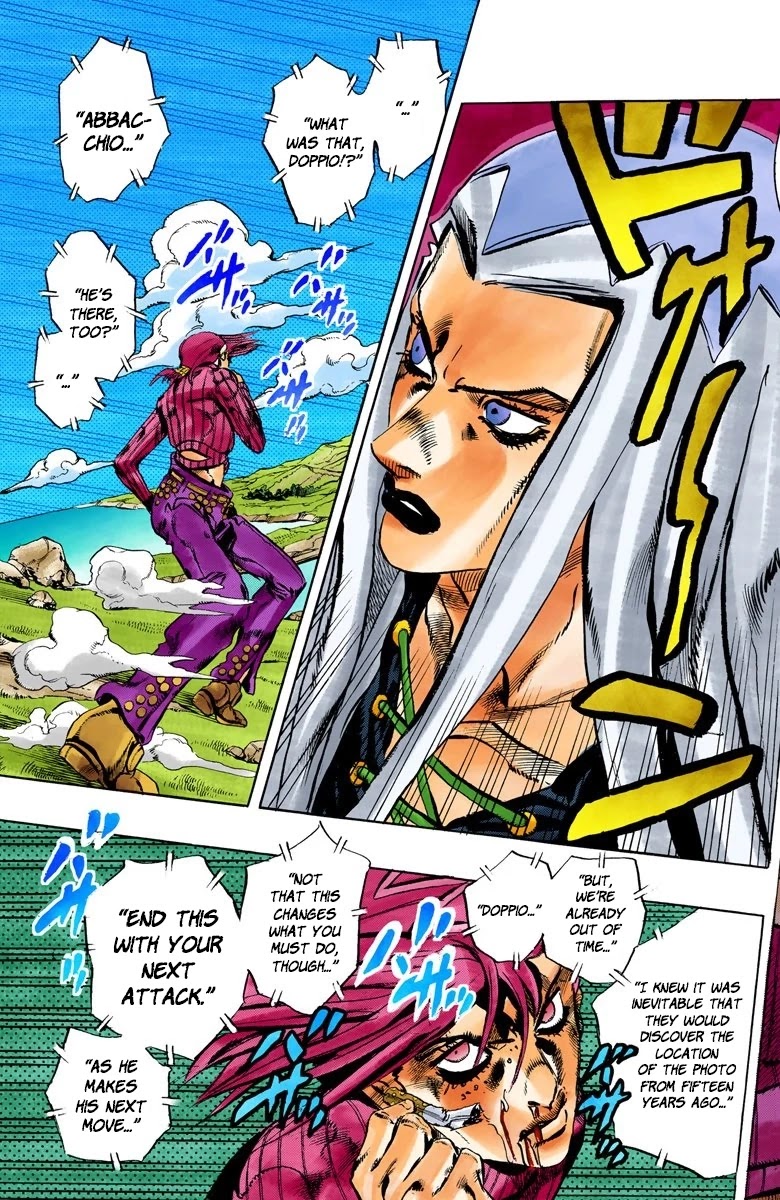 JoJo's Bizarre Adventure Part 5 - Vento Aureo (Official Colored) Chapter 107 page 17 - Chapter 107: King Crimson Vs Metallica Part 3