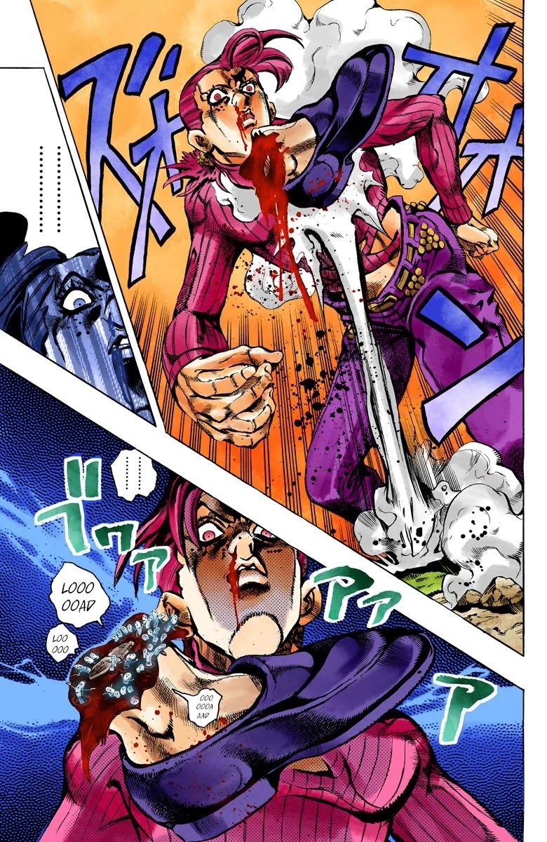 JoJo's Bizarre Adventure Part 5 - Vento Aureo (Official Colored) Chapter 107 page 5 - Chapter 107: King Crimson Vs Metallica Part 3