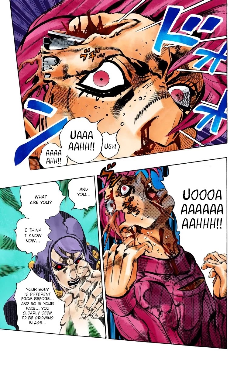 JoJo's Bizarre Adventure Part 5 - Vento Aureo (Official Colored) Chapter 108 page 12 - Chapter 108: King Crimson Vs Metallica Part 4