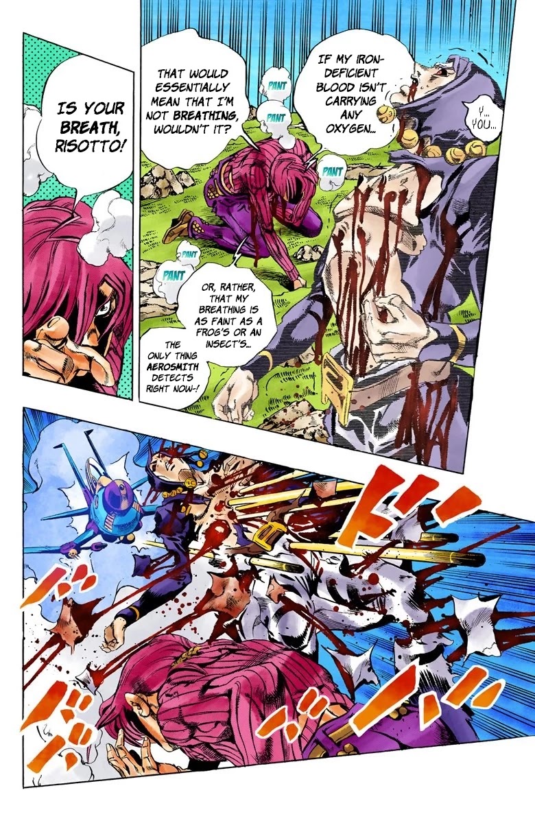 JoJo's Bizarre Adventure Part 5 - Vento Aureo (Official Colored) Chapter 108 page 18 - Chapter 108: King Crimson Vs Metallica Part 4