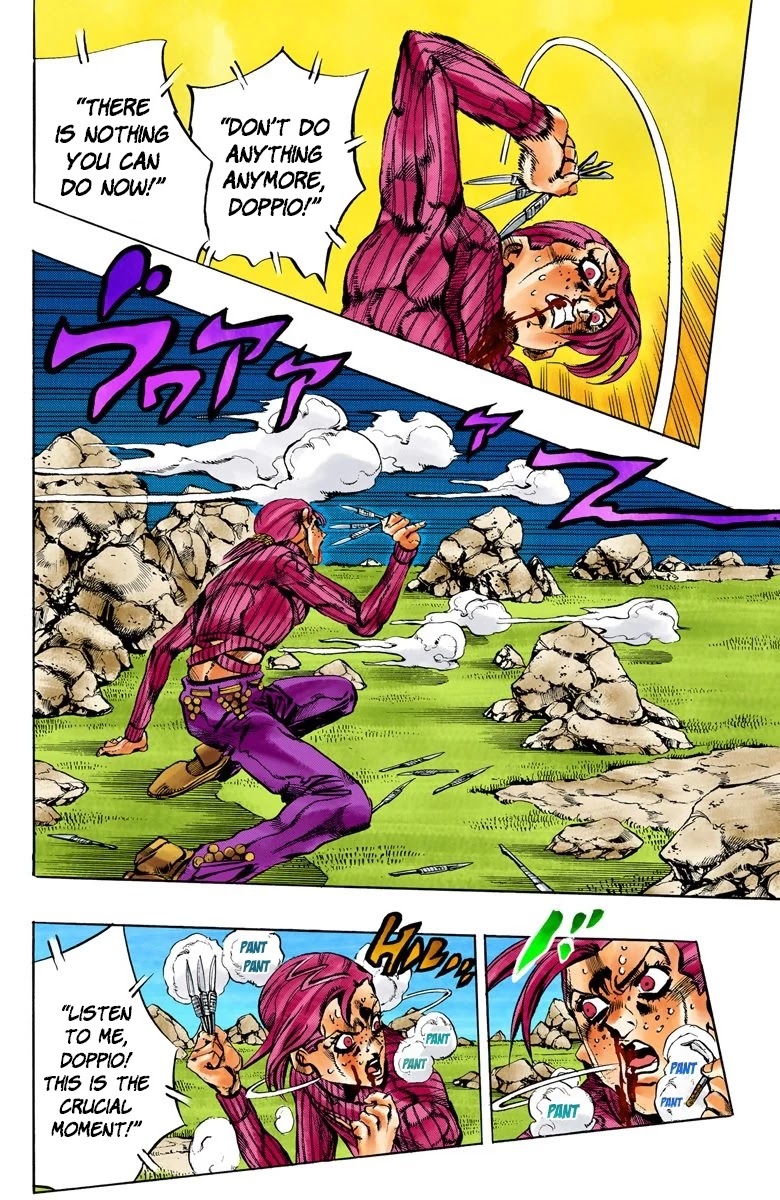 JoJo's Bizarre Adventure Part 5 - Vento Aureo (Official Colored) Chapter 108 page 5 - Chapter 108: King Crimson Vs Metallica Part 4