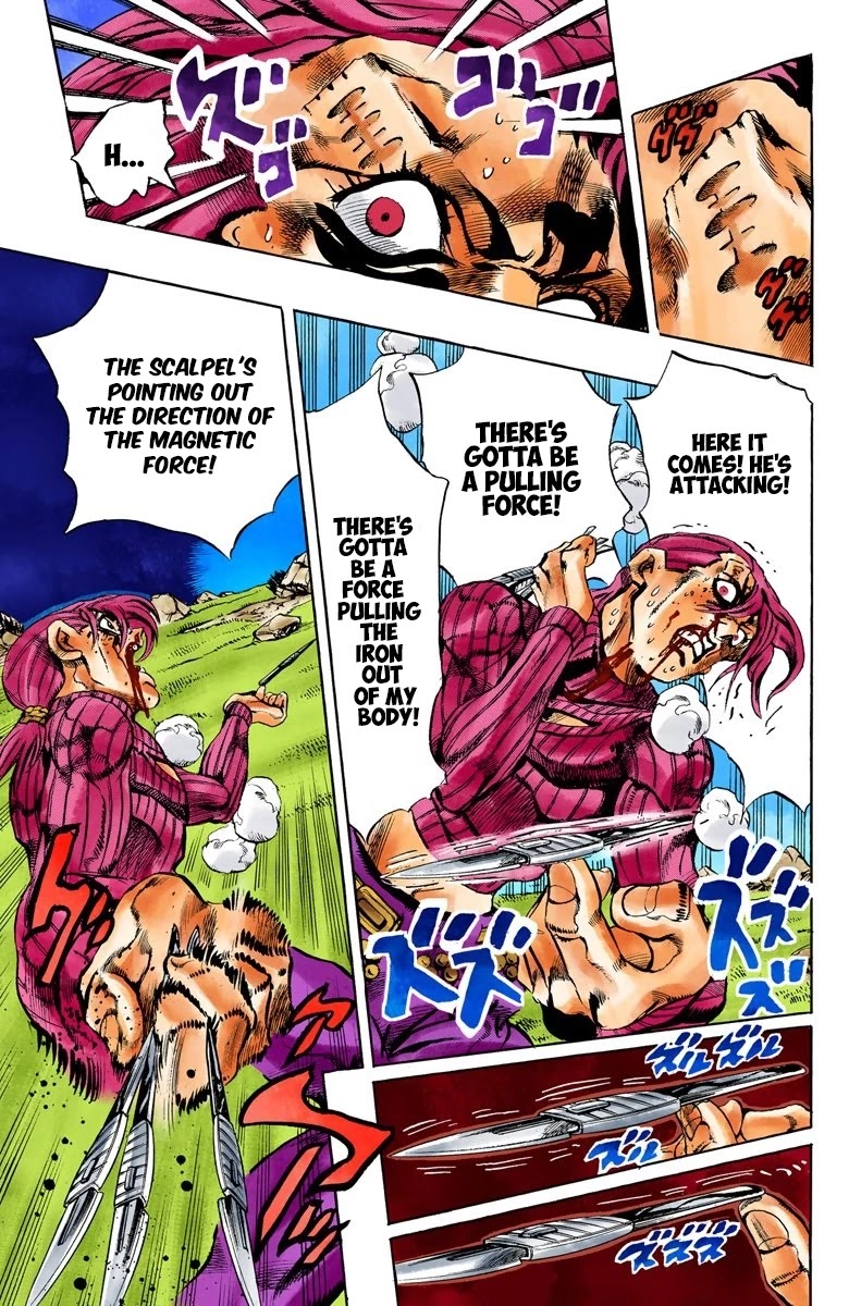 JoJo's Bizarre Adventure Part 5 - Vento Aureo (Official Colored) Chapter 108 page 8 - Chapter 108: King Crimson Vs Metallica Part 4