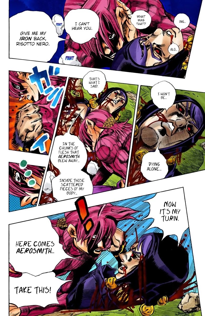JoJo's Bizarre Adventure Part 5 - Vento Aureo (Official Colored) Chapter 109 page 10 - Chapter 109: King Crimson Vs Metallica Part 5