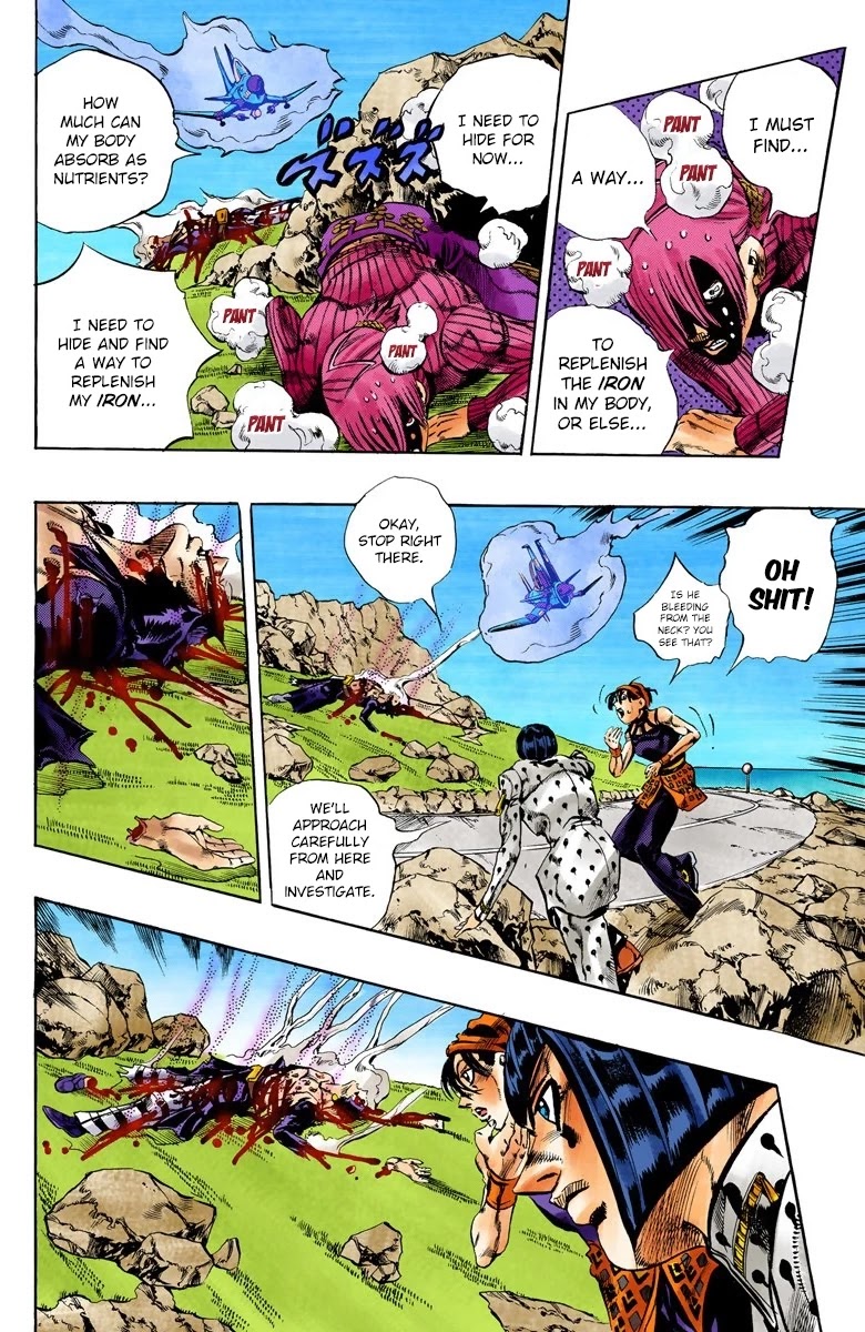 JoJo's Bizarre Adventure Part 5 - Vento Aureo (Official Colored) Chapter 109 page 16 - Chapter 109: King Crimson Vs Metallica Part 5
