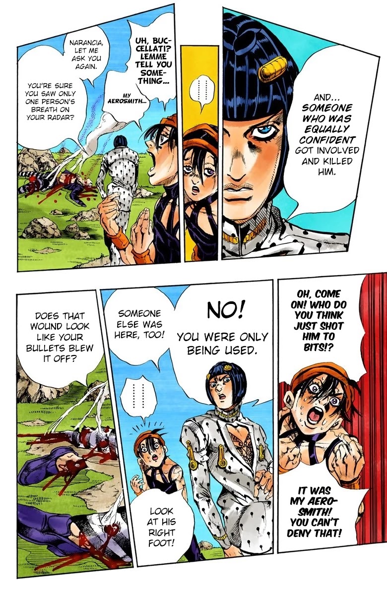 JoJo's Bizarre Adventure Part 5 - Vento Aureo (Official Colored) Chapter 109 page 18 - Chapter 109: King Crimson Vs Metallica Part 5