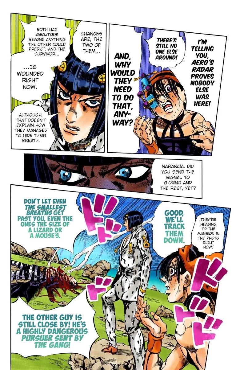 JoJo's Bizarre Adventure Part 5 - Vento Aureo (Official Colored) Chapter 109 page 20 - Chapter 109: King Crimson Vs Metallica Part 5