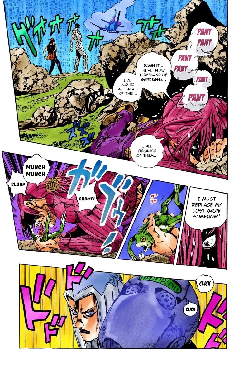 JoJo's Bizarre Adventure Part 5 - Vento Aureo (Official Colored) Chapter 109 page 21 - Chapter 109: King Crimson Vs Metallica Part 5
