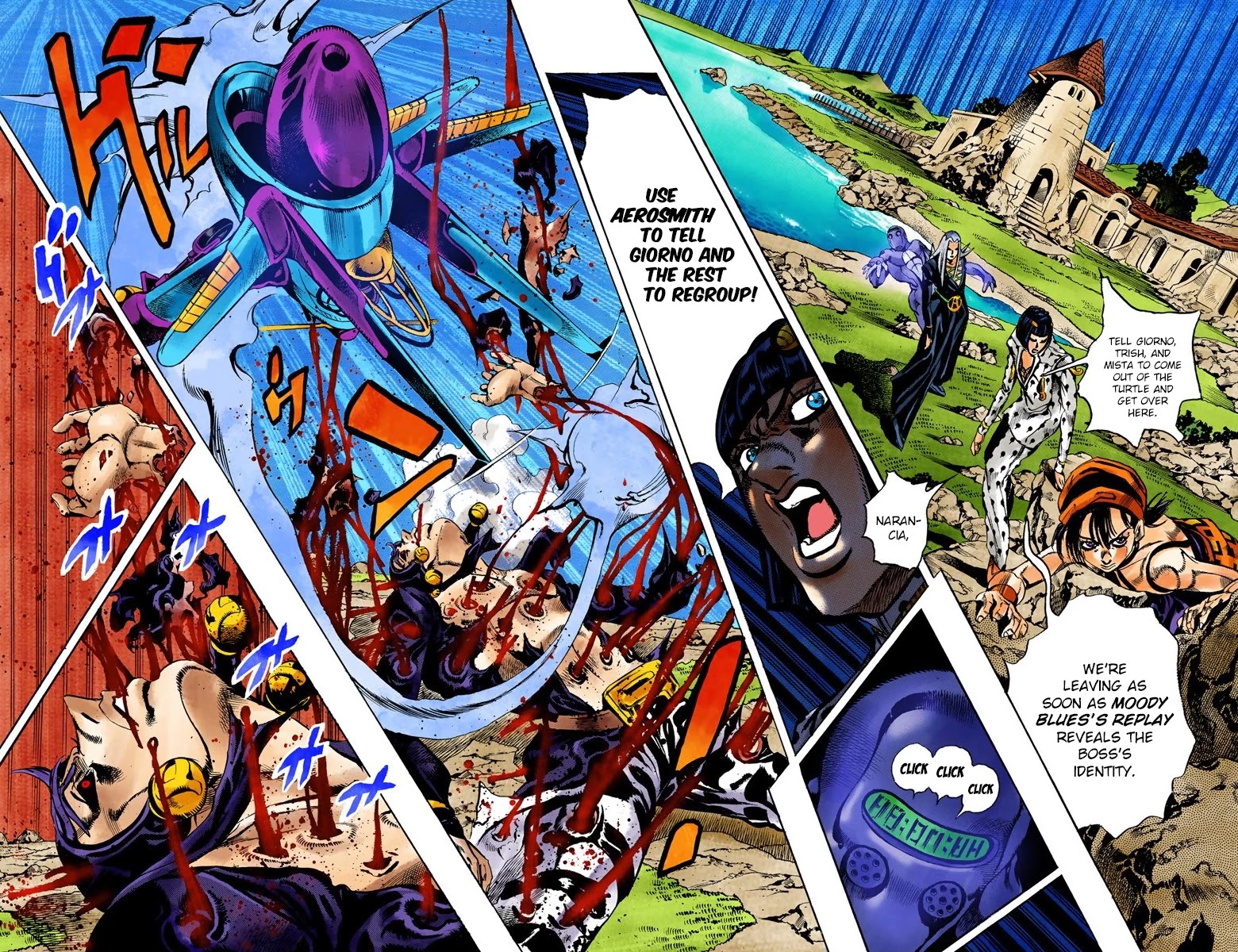 JoJo's Bizarre Adventure Part 5 - Vento Aureo (Official Colored) Chapter 109 page 5 - Chapter 109: King Crimson Vs Metallica Part 5