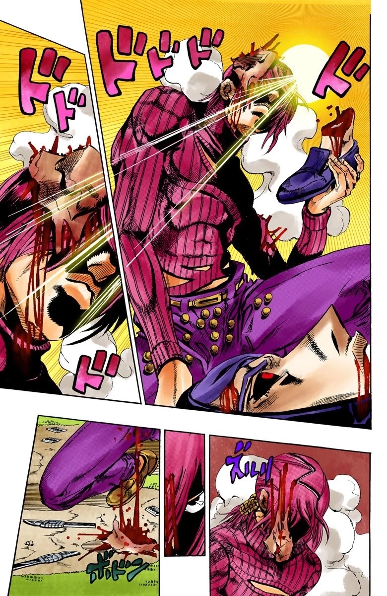 JoJo's Bizarre Adventure Part 5 - Vento Aureo (Official Colored) Chapter 109 page 7 - Chapter 109: King Crimson Vs Metallica Part 5