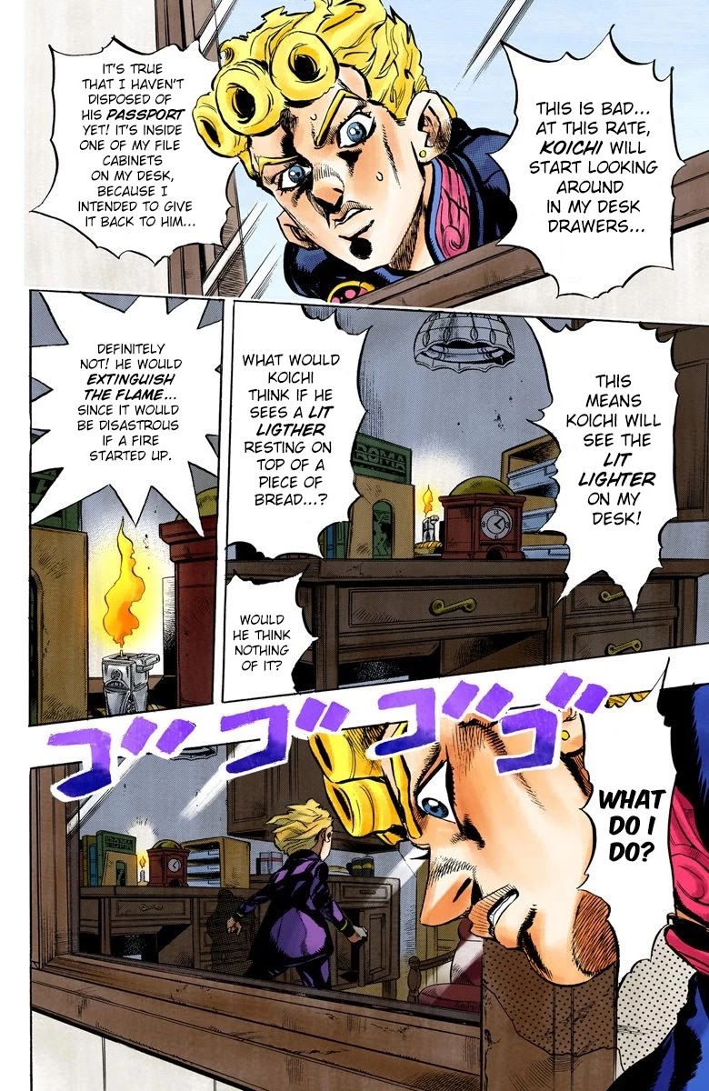 JoJo's Bizarre Adventure Part 5 - Vento Aureo (Official Colored) Chapter 11 page 11 - Chapter 11: Entering the Gang Part 1