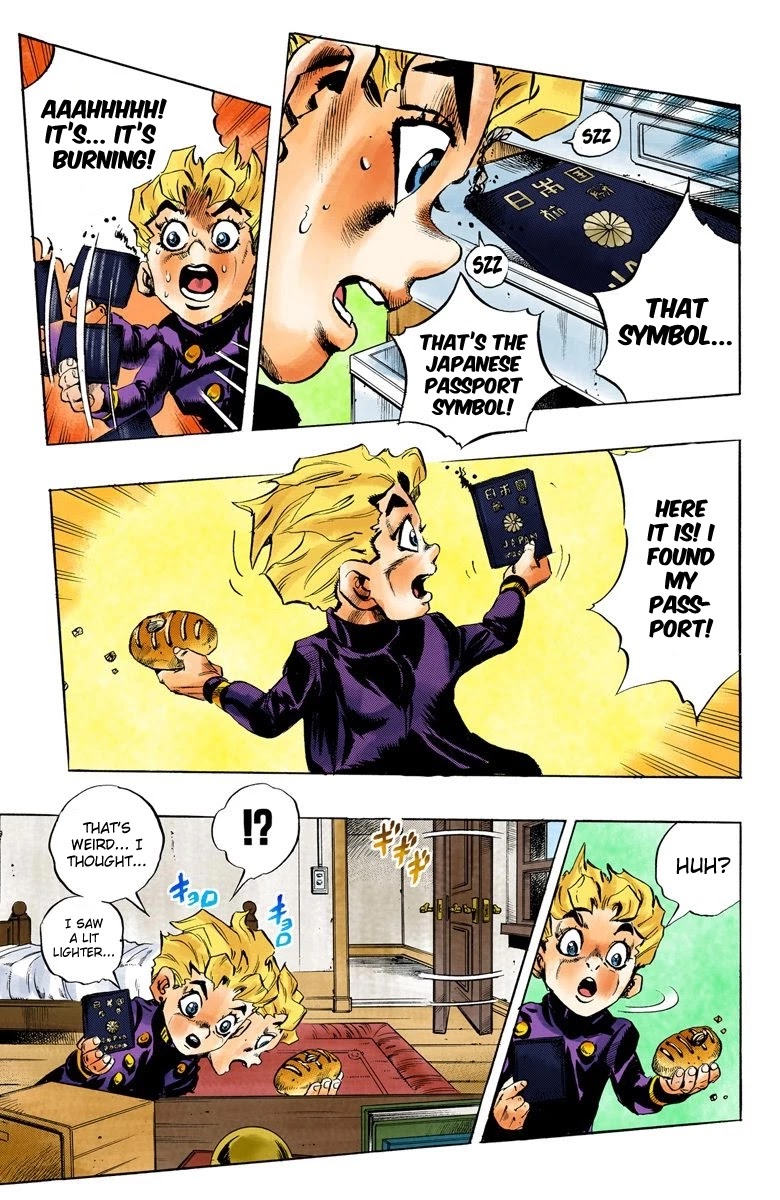 JoJo's Bizarre Adventure Part 5 - Vento Aureo (Official Colored) Chapter 11 page 18 - Chapter 11: Entering the Gang Part 1