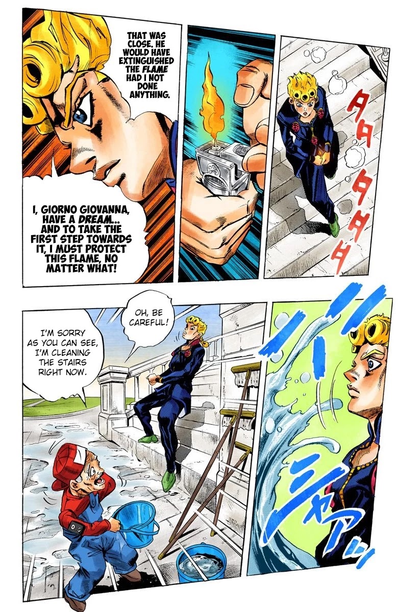 JoJo's Bizarre Adventure Part 5 - Vento Aureo (Official Colored) Chapter 11 page 19 - Chapter 11: Entering the Gang Part 1