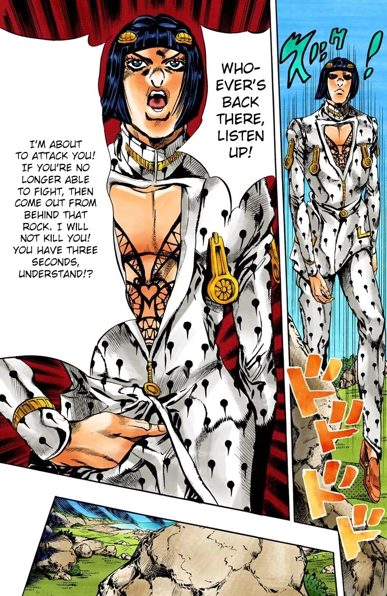 JoJo's Bizarre Adventure Part 5 - Vento Aureo (Official Colored) Chapter 110 page 11 - Chapter 110: King Crimson Vs Metallica Part 6