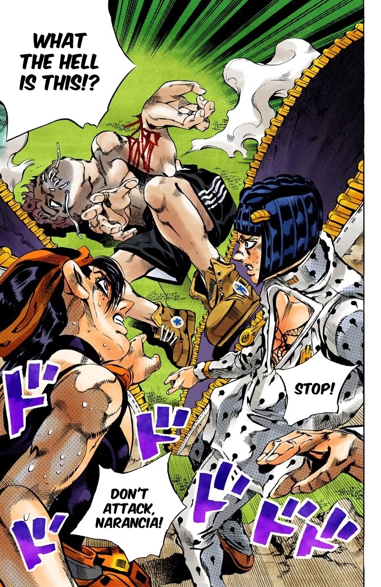 JoJo's Bizarre Adventure Part 5 - Vento Aureo (Official Colored) Chapter 110 page 16 - Chapter 110: King Crimson Vs Metallica Part 6