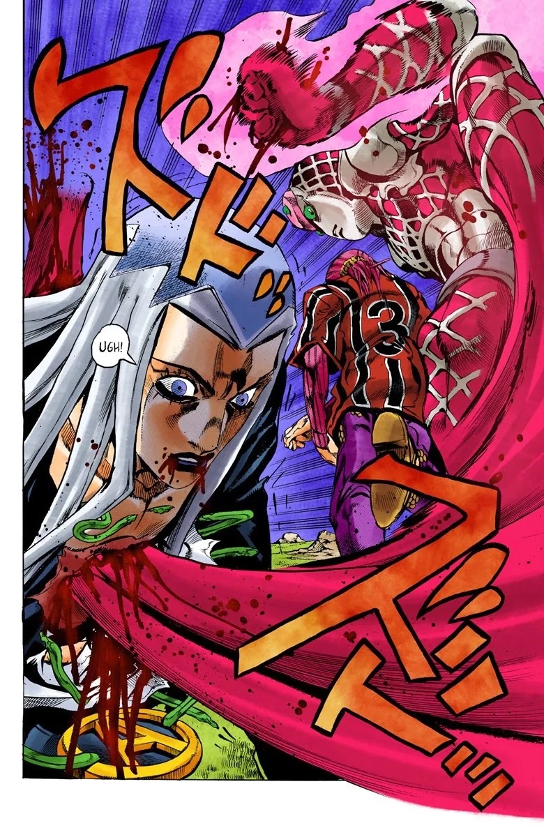 JoJo's Bizarre Adventure Part 5 - Vento Aureo (Official Colored) Chapter 110 page 19 - Chapter 110: King Crimson Vs Metallica Part 6
