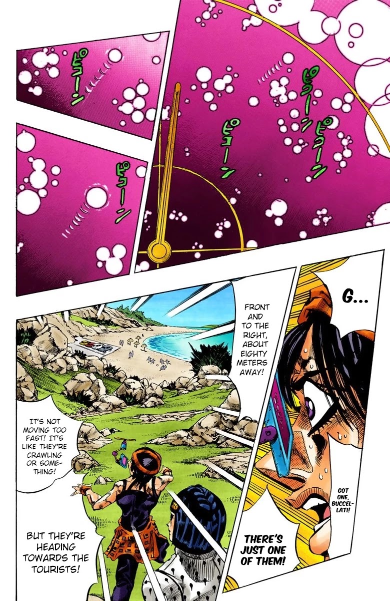 JoJo's Bizarre Adventure Part 5 - Vento Aureo (Official Colored) Chapter 110 page 4 - Chapter 110: King Crimson Vs Metallica Part 6