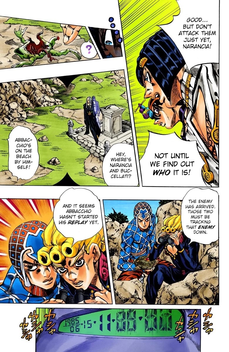 JoJo's Bizarre Adventure Part 5 - Vento Aureo (Official Colored) Chapter 110 page 5 - Chapter 110: King Crimson Vs Metallica Part 6