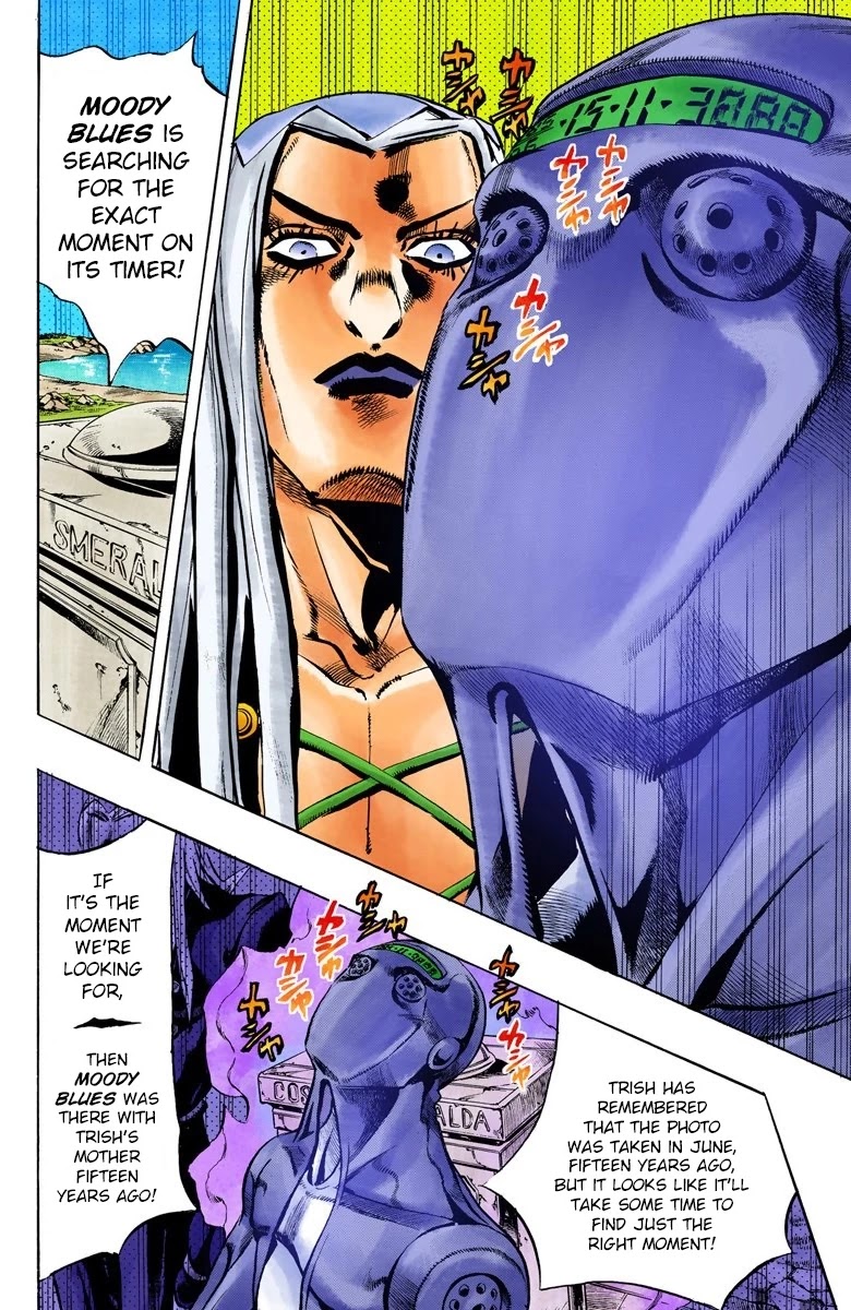 JoJo's Bizarre Adventure Part 5 - Vento Aureo (Official Colored) Chapter 110 page 6 - Chapter 110: King Crimson Vs Metallica Part 6