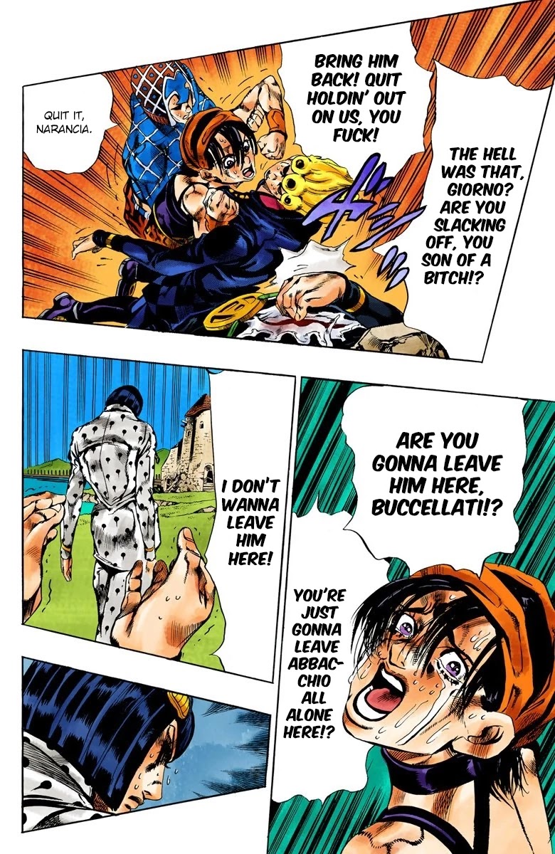 JoJo's Bizarre Adventure Part 5 - Vento Aureo (Official Colored) Chapter 111 page 12 - Chapter 111: Feels Like The Sky Could Come Down On Us At Any Minute