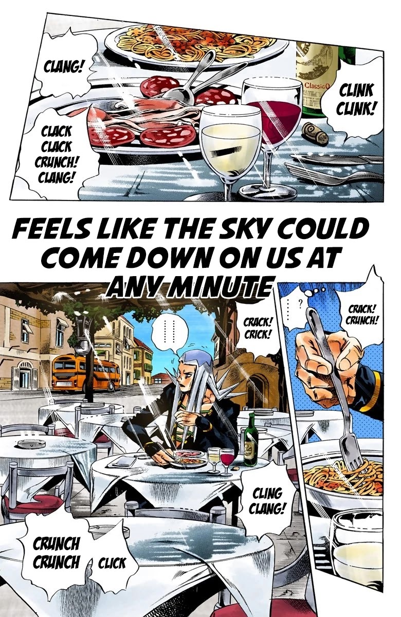 JoJo's Bizarre Adventure Part 5 - Vento Aureo (Official Colored) Chapter 111 page 2 - Chapter 111: Feels Like The Sky Could Come Down On Us At Any Minute