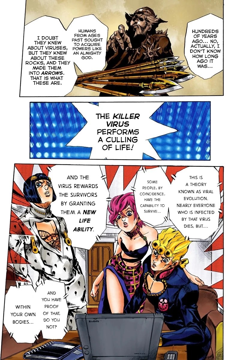 JoJo's Bizarre Adventure Part 5 - Vento Aureo (Official Colored) Chapter 113 page 10 - Chapter 113: Pronto! On The Line Part 2