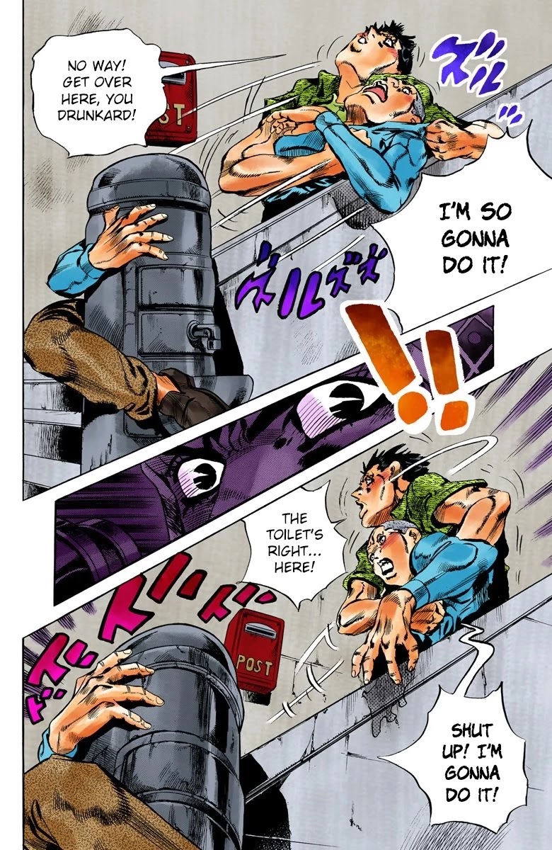 JoJo's Bizarre Adventure Part 5 - Vento Aureo (Official Colored) Chapter 113 page 17 - Chapter 113: Pronto! On The Line Part 2