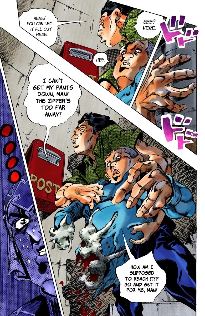 JoJo's Bizarre Adventure Part 5 - Vento Aureo (Official Colored) Chapter 113 page 18 - Chapter 113: Pronto! On The Line Part 2