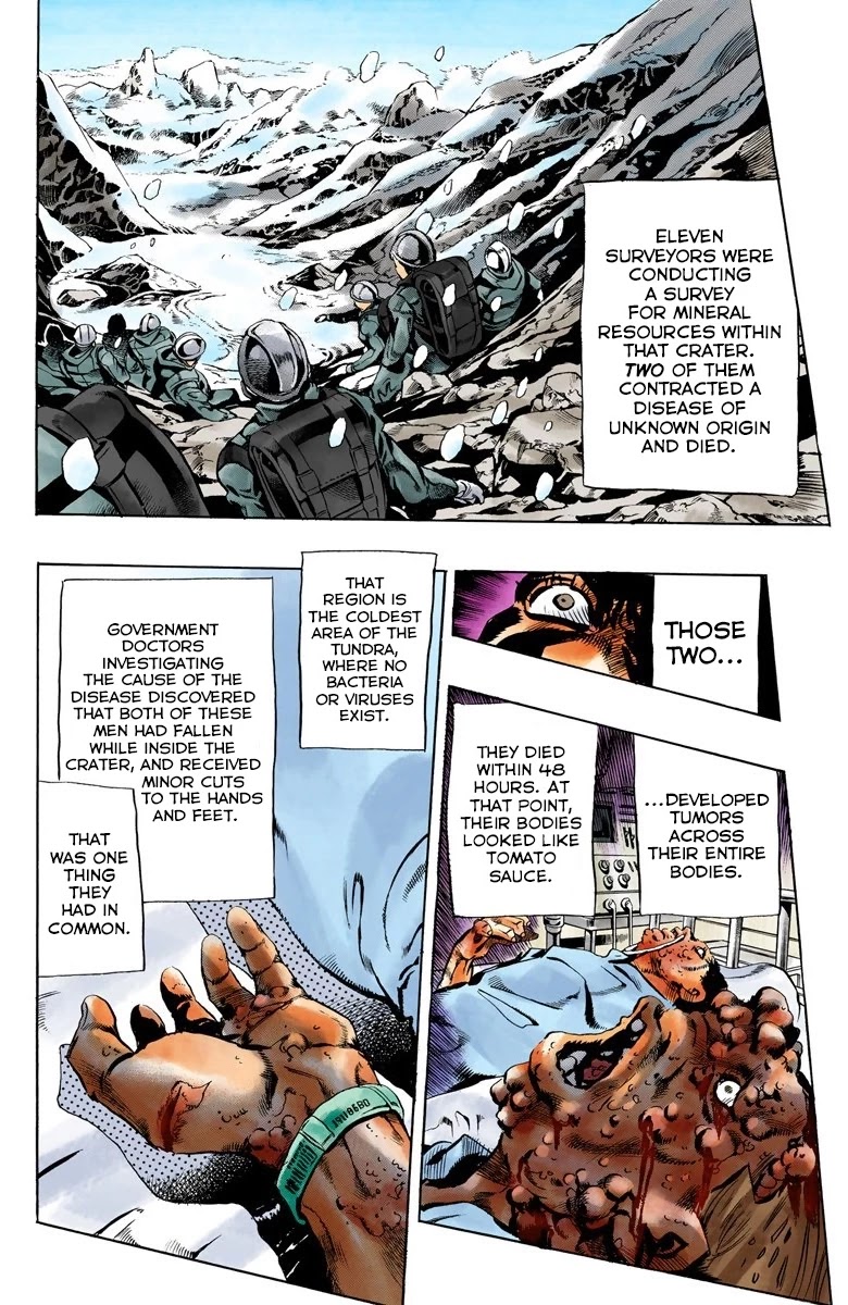 JoJo's Bizarre Adventure Part 5 - Vento Aureo (Official Colored) Chapter 113 page 7 - Chapter 113: Pronto! On The Line Part 2