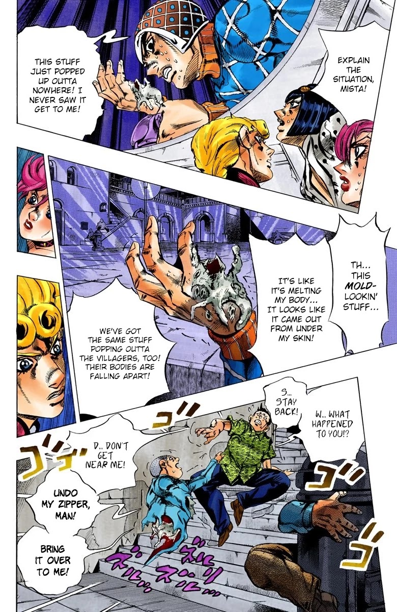 JoJo's Bizarre Adventure Part 5 - Vento Aureo (Official Colored) Chapter 114 page 10 - Chapter 114: Destination - The Coliseum in Roma!