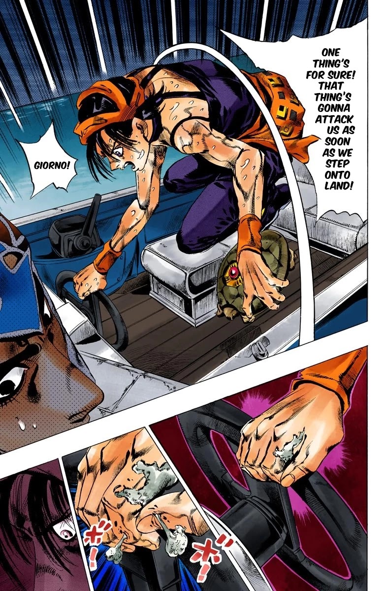 JoJo's Bizarre Adventure Part 5 - Vento Aureo (Official Colored) Chapter 114 page 13 - Chapter 114: Destination - The Coliseum in Roma!