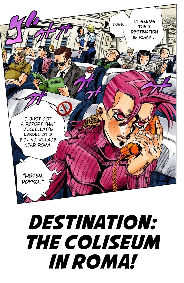 JoJo's Bizarre Adventure Part 5 - Vento Aureo (Official Colored) Chapter 114 page 2 - Chapter 114: Destination - The Coliseum in Roma!