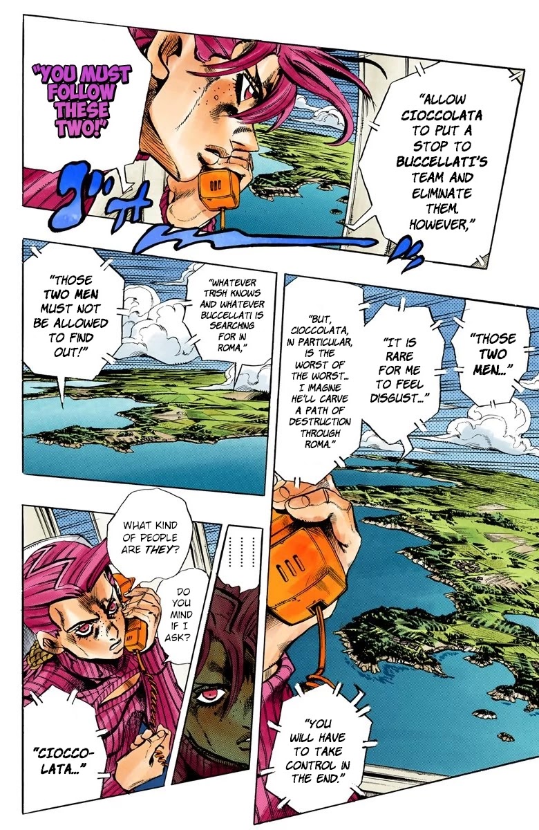JoJo's Bizarre Adventure Part 5 - Vento Aureo (Official Colored) Chapter 114 page 3 - Chapter 114: Destination - The Coliseum in Roma!