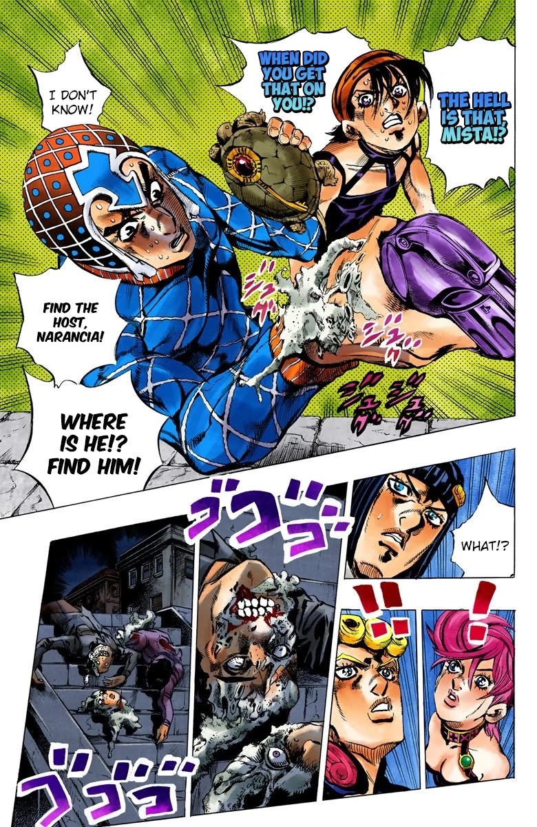 JoJo's Bizarre Adventure Part 5 - Vento Aureo (Official Colored) Chapter 114 page 8 - Chapter 114: Destination - The Coliseum in Roma!